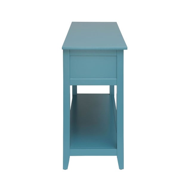 Modern Style Console Table, Sofa Table With 2 Baskets And Shelf