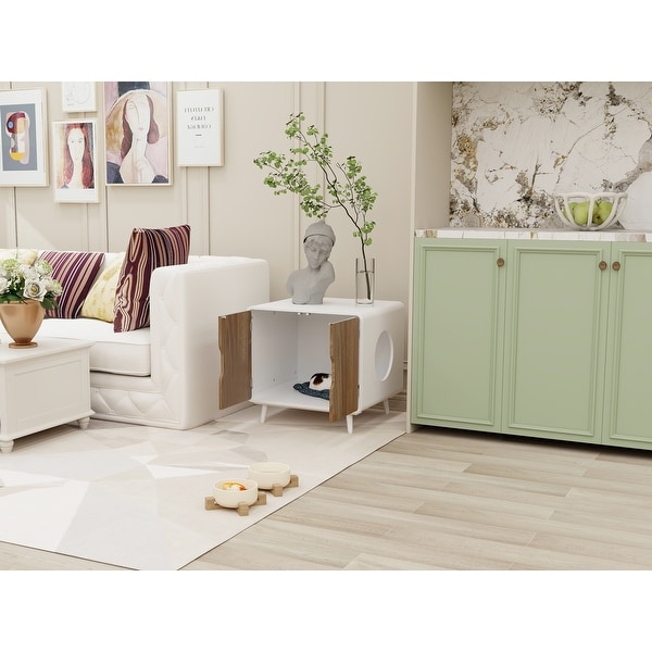 Pet house,Hidden Cat Home Side Table,Suitable for bedroom, living room, study and other spaces