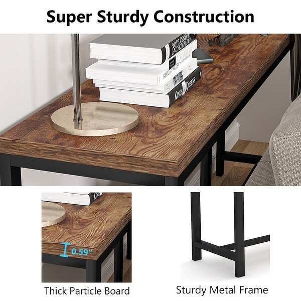 Extra Long Sofa Couch Console Table, 71inch Narrow Entryway Hallway Table