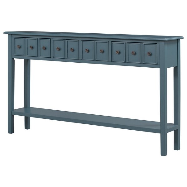 Rustic Entryway Console Table, 60
