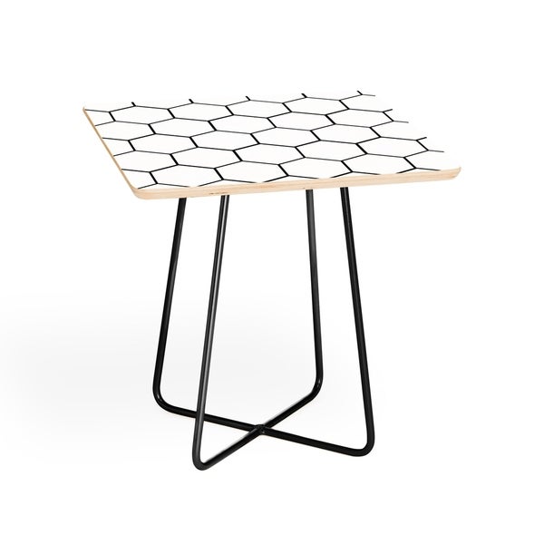 Deny Designs Honey Comb Side Table (Round or square, 2 leg options)