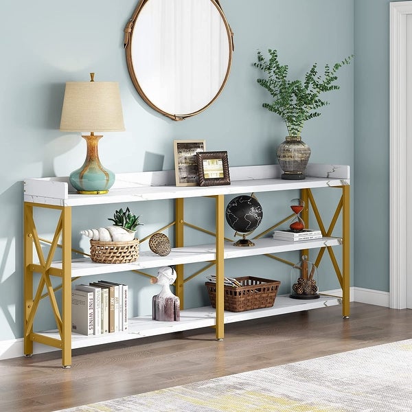 Extra Long Console Table, Narrow Sofa Table Behind Couch