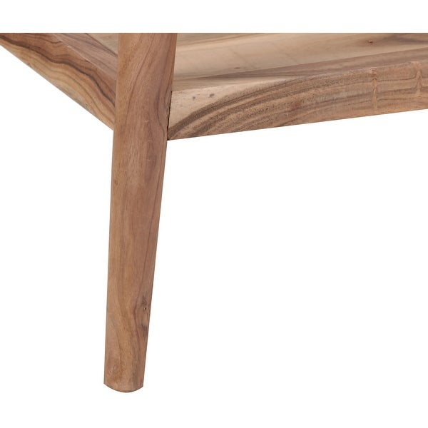 Porter Designs Portola Transitional Solid Acacia Wood Console Table, Natural