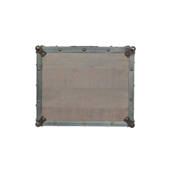 ExBrite Solid Wood Coffee Table ,Gray Wash 24'' W X 46'' H X 19''