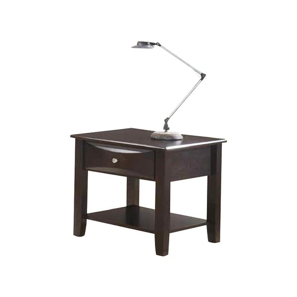 X-Cross Accent Tables One Open Shelf Solid Wood Frame Side Tables Black And Grey,Size: 12