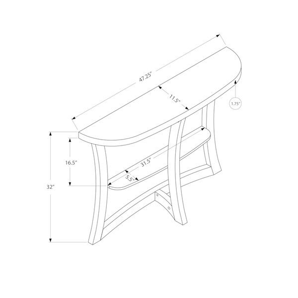 Accent Table, Console, Entryway, Narrow, Sofa, Living Room, Bedroom, Laminate, Contemporary, Modern