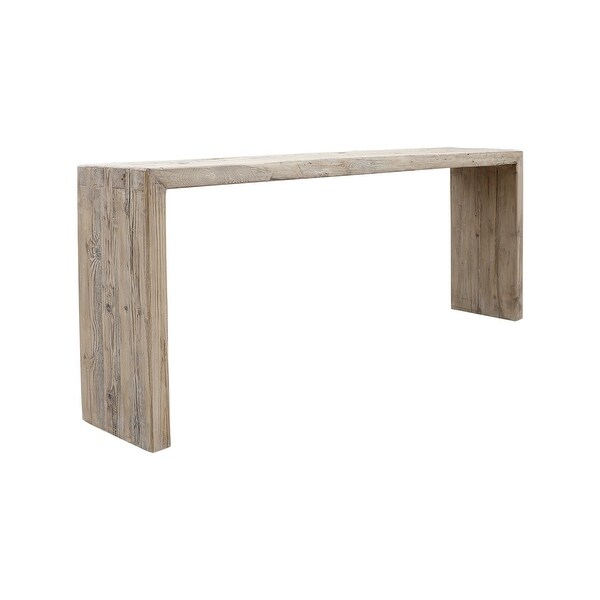 Artissance Rectangular Weathered Natural Wood Indoor Vintage Waterfall Console Table (Size and Finish Vary)