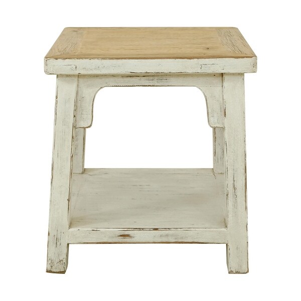 Artissance Amalfi Side Table, 24 Inch Tall, Antique Off White - 22
