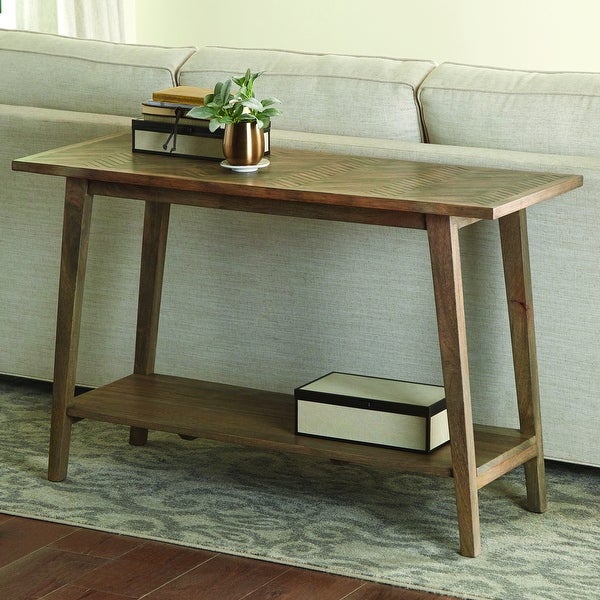 The Gray Barn Minett Solid Mango Sofa Table