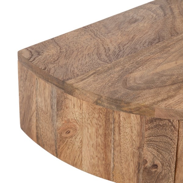 Kate and Laurel Reid Floating Wood Side Table - 20x11x6