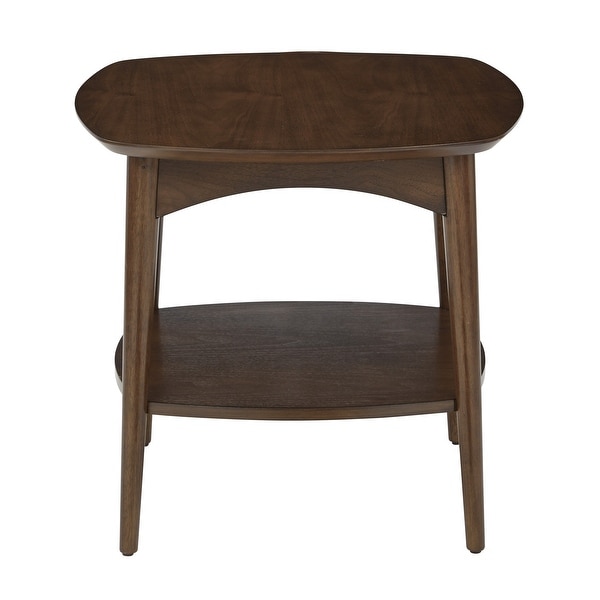 Mid Century Copenhagen Accent Table in Walnut Finish