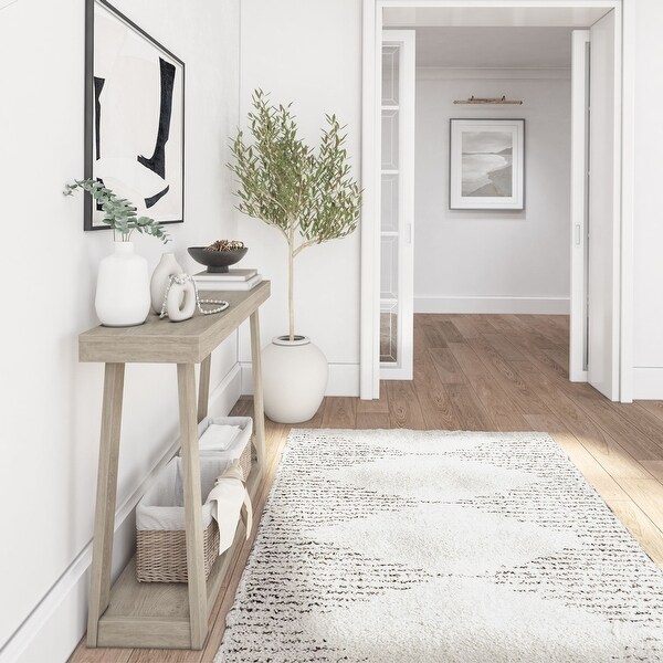 Plank and Beam Classic Console Table with Shelf - 46 inches - 46