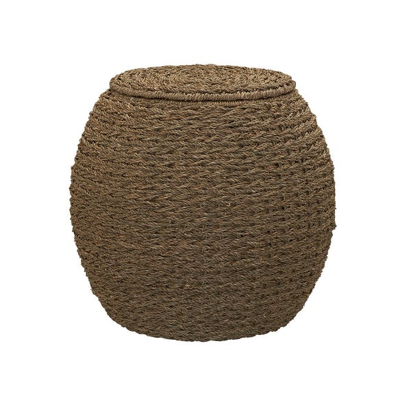Household Essentials Indoor/Outdoor Barrel Basket Side Table