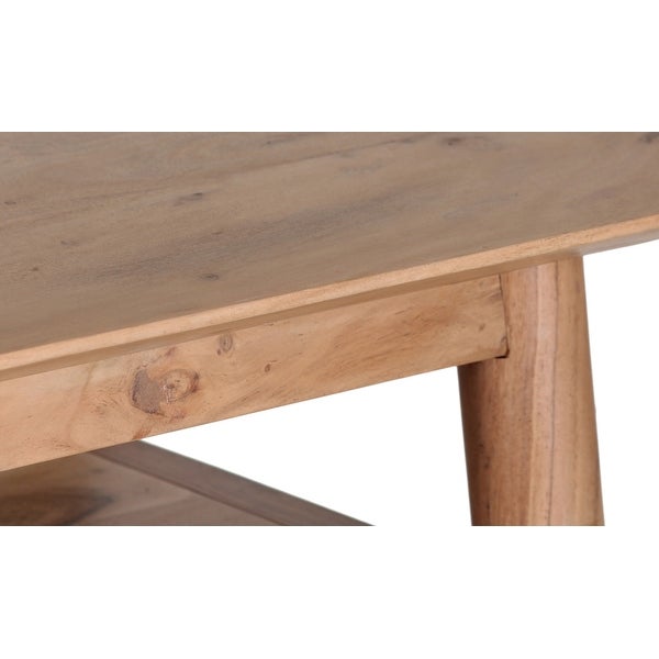 Porter Designs Portola Transitional Solid Acacia Wood Console Table, Natural