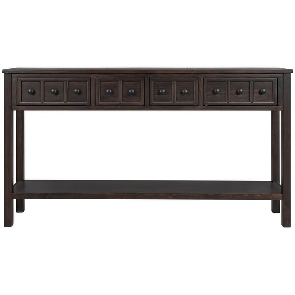 Rustic Entryway Console Table, 60