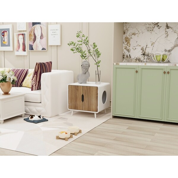 Pet house,Hidden Cat Home Side Table,Suitable for bedroom, living room, study and other spaces