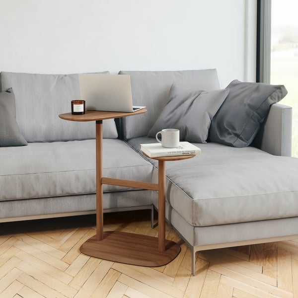 Umbra Swivo Side Table, Natural Wood