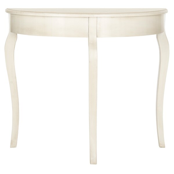 SAFAVIEH Sema White Washed Console - 33.9