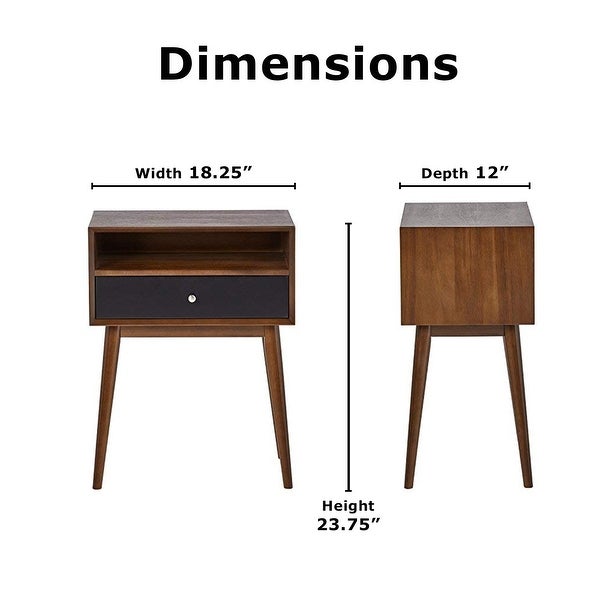 Adore Decor Calvin Side Table, Brown