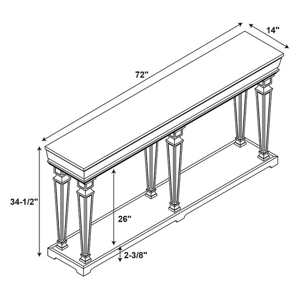Benjamin Long Console Table, Weathered Driftwood