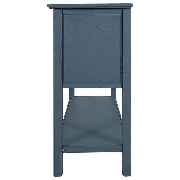 45'' Modern Console Table with 2 Drawers, 2 Cabinets and 1 Shelf