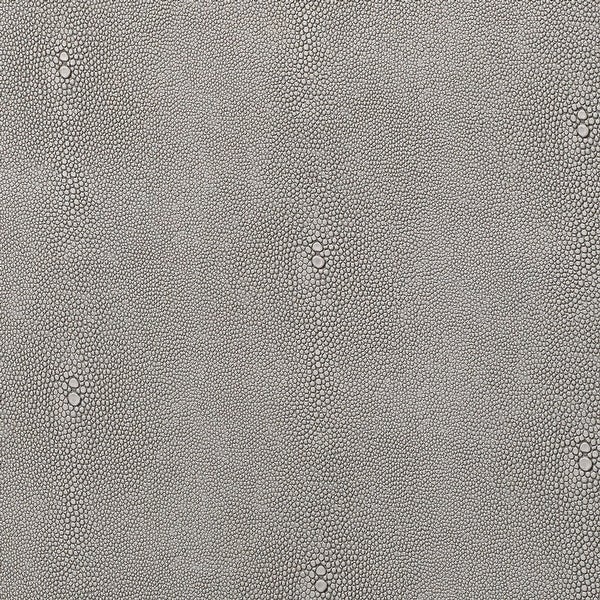 Alden Décor Esme Faux-Shagreen Square Side Table, Grey
