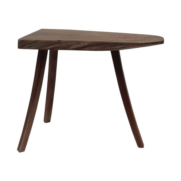 Artissance Live Edge Solid Walnut Wood Side Table, 25 Inch Wide, Natural Wood (Color and Size May Vary) - 25