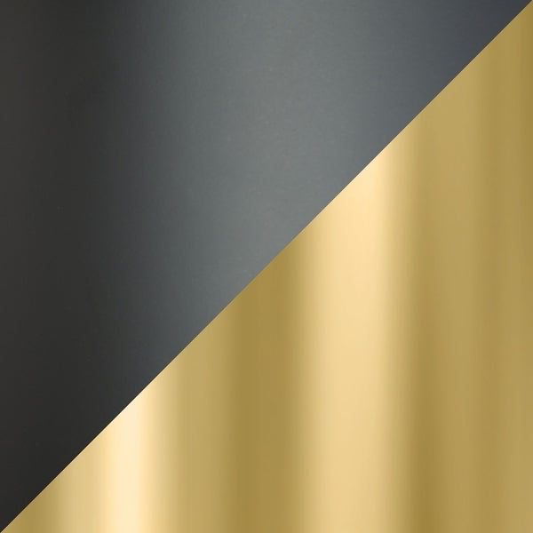 Fission Side Table White, Gold and Black - 18.1