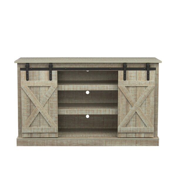 Flat Screen Media Console Table Storage Cabinet - 53.9