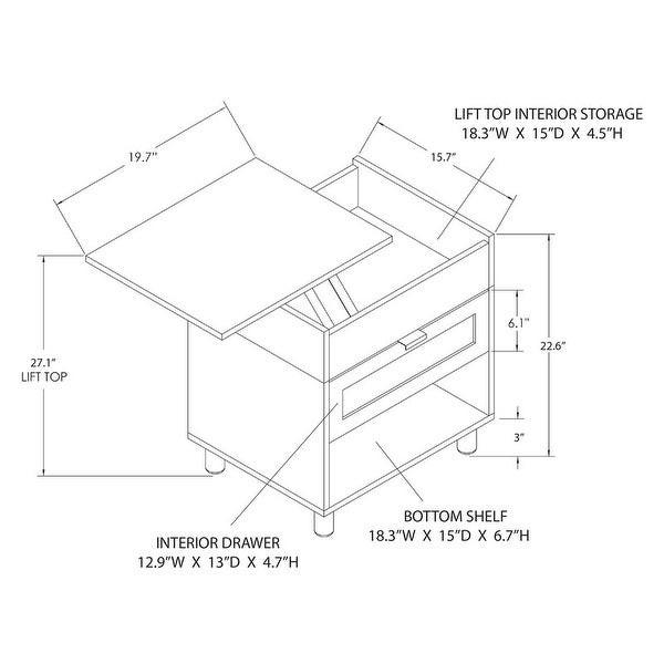 Orre Brown Side Table