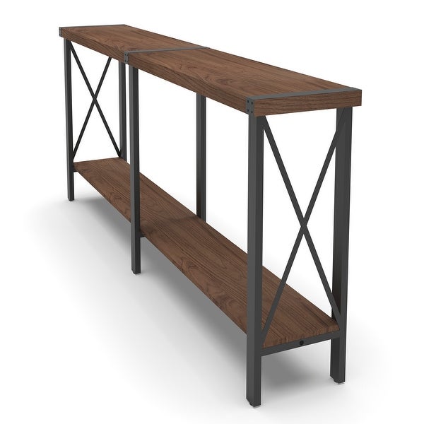 Console Table, Long Sofa Table with Shelf for Living Room and Entryway