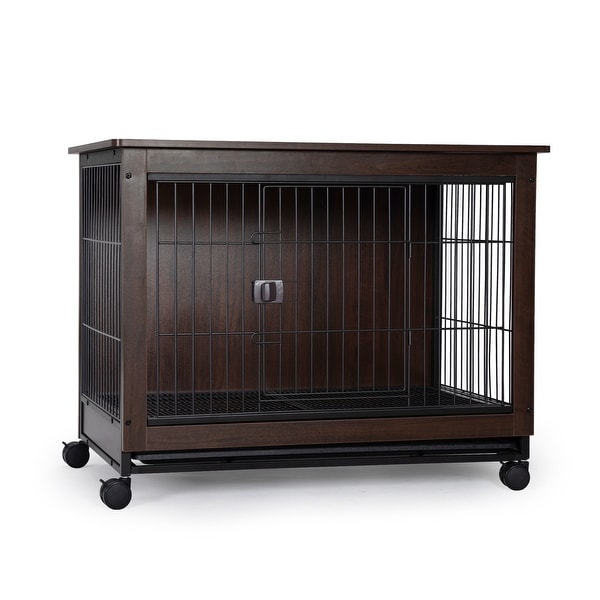 Side Table with Dog Cage Design, Small/ Medium/ Large Sizes to Choose