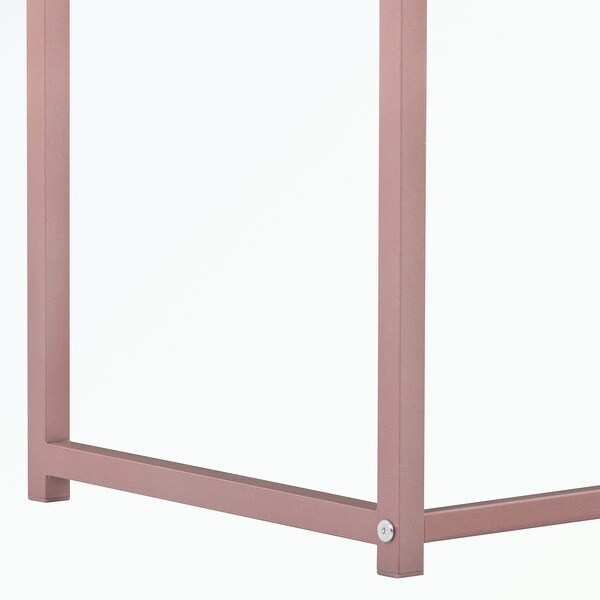 Console Table, Extra Long Entryway Table with Metal Frame