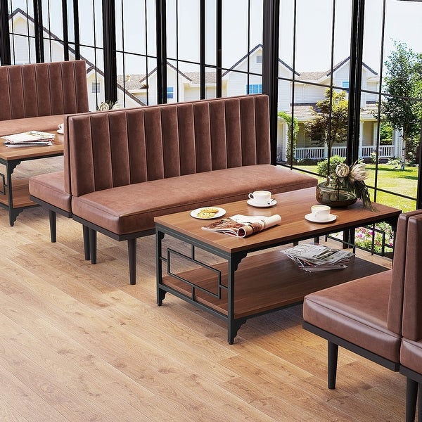 Coffee Tables with storage,end table for living room farmhouse coffee table - 24