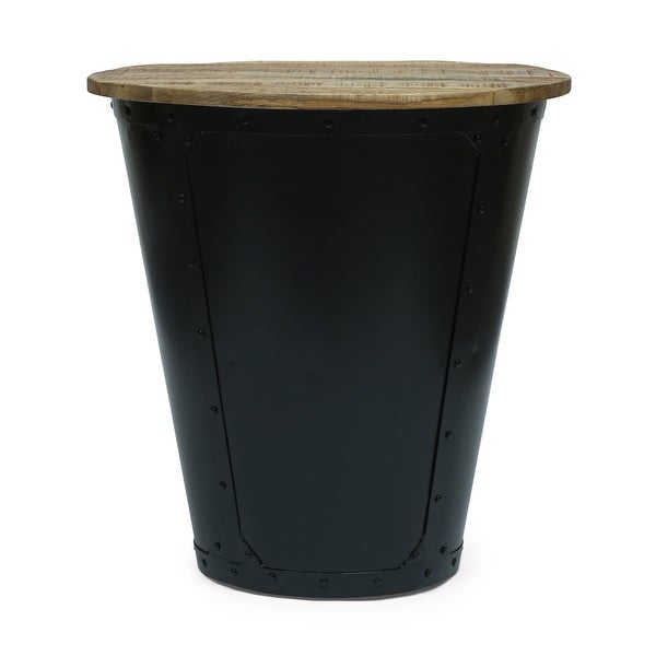 Opheim Industrial Handcrafted Mango Wood Side Table by Christopher Knight Home - 22.00