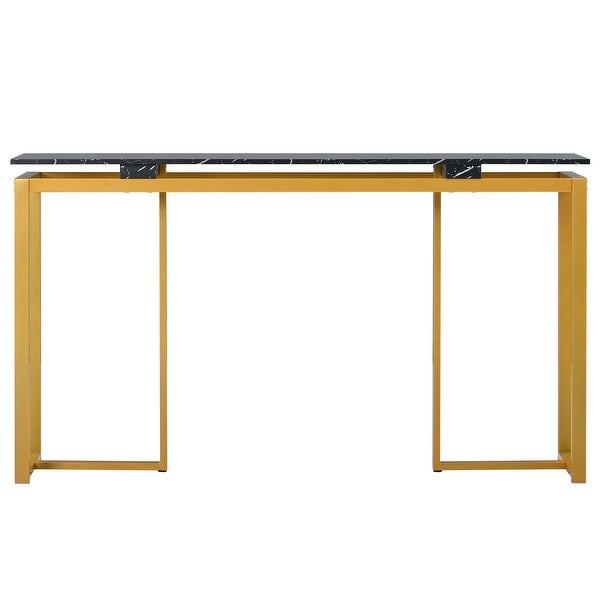 Console Table, Extra Long Entryway Table with Metal Frame|Pi