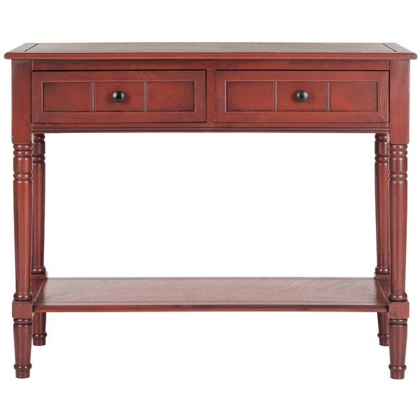Samantha Contemporary 2 Drawer Console, Red