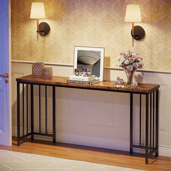 Tribesigns 70.9 inch Extra Long Console Table, Sofa Table Narrow Long Entryway Table