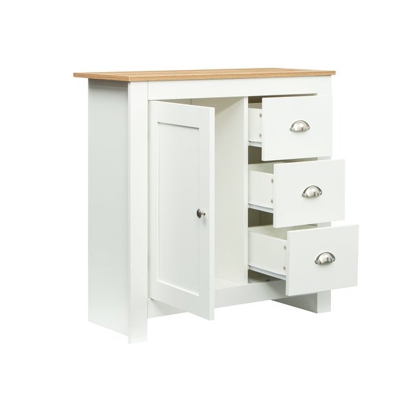 Kitchen Sideboard Cupboard , White High Gloss Dining Room Buffet Storage Cabinet Hallway Living Room TV Stand