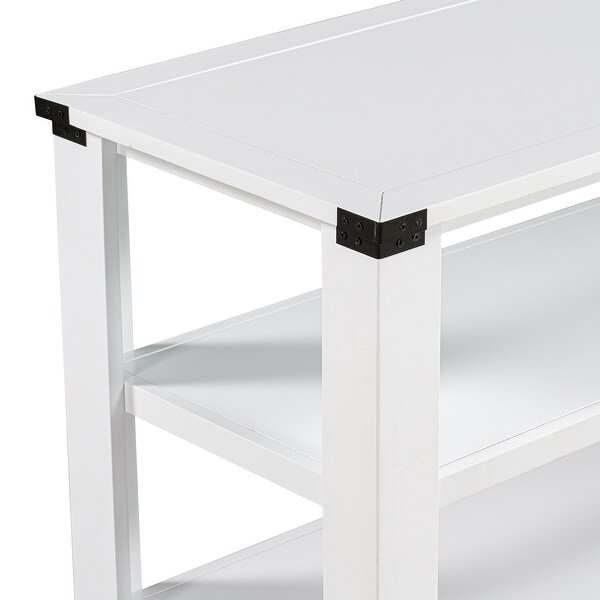 51.2'' Modern Console Table Sofa Table for Living Room, stairs area, and next to sofa with 2 Drawers and 2 Shelves