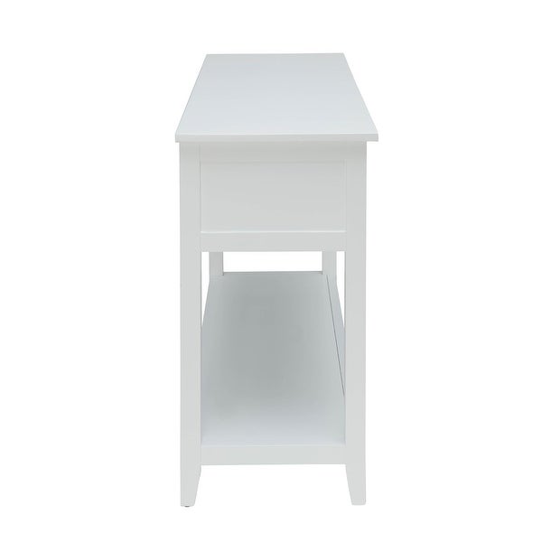 Modern Style Console Table, Sofa Table With 2 Baskets And Shelf