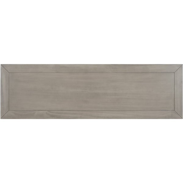 Classic Retro Console Table w/3 Drawers and Bottom Shelf (Gray Wash)