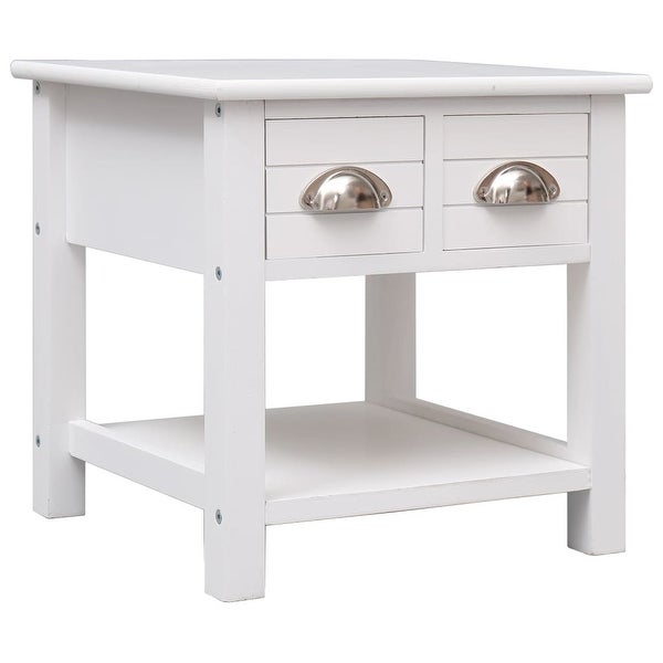 Side Table White 15.7