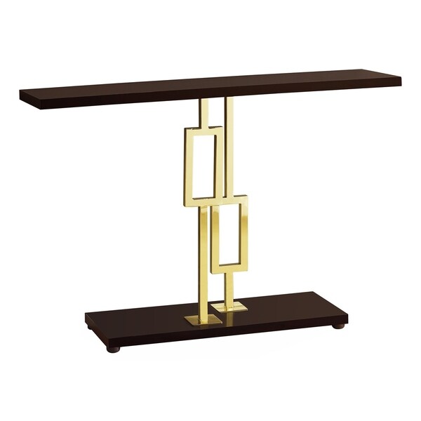 Accent Table, Console, Entryway, Narrow, Sofa, Living Room, Bedroom, Metal, Laminate, Glossy Chrome, Contemporary, Modern