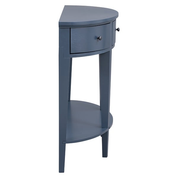 Modern and Minimalist Style Curved Console Table with 3 drawers and 1 Shelf, Sofa Table for Hallway, Entryway, Living Room, Bedroom