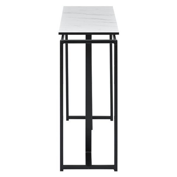 Console Table, Extra Long Entryway Table with Metal Frame|Pi