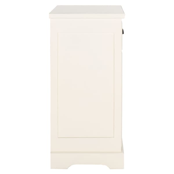 SAFAVIEH Griffin White Storage Side Table - 17.7