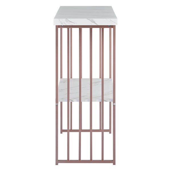 Extra Long Entryway Table Console Table with 2 Shelves