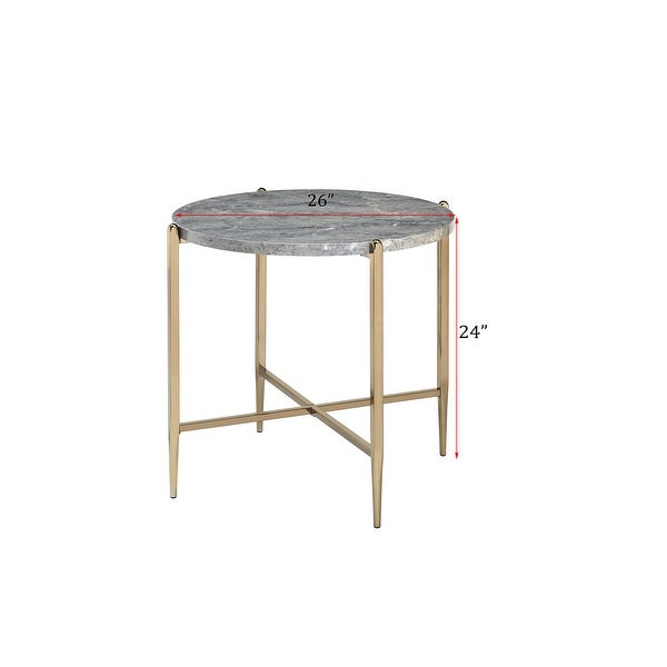 Side Table, Sofa Table with X-shape Support Base