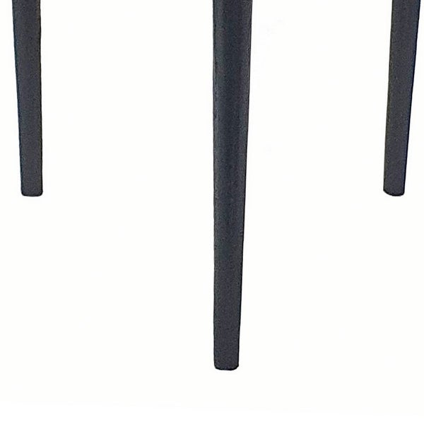 18 Inch Side Table, Agate Stone Top, Aluminum Tri Legs, Modern, White